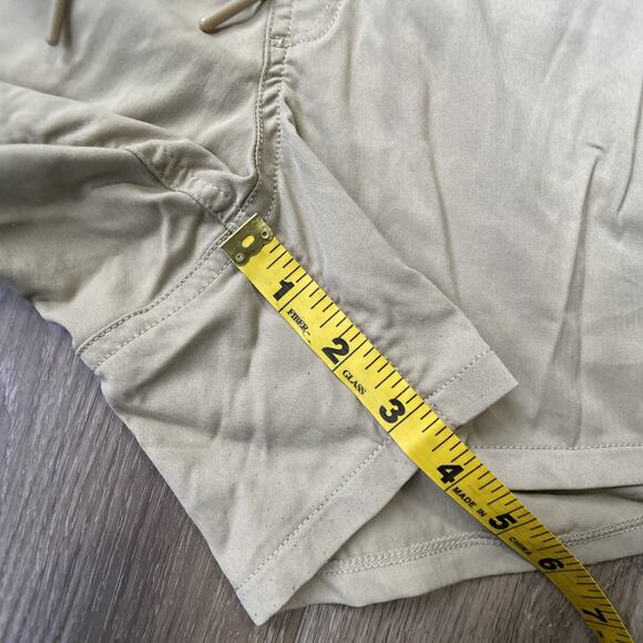 North Face Shorts Women Sz L Brown Tan Pockets Drawstring Waist - Picture 6 of 12